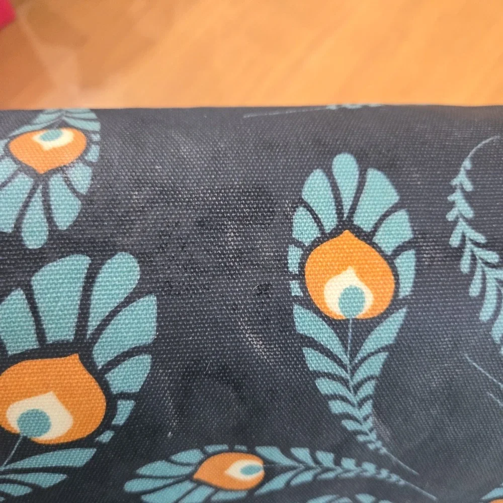 Petunia Pickle Bottom Boxy Backpack Diaper Bag Pad Blue Feather Floral Clean